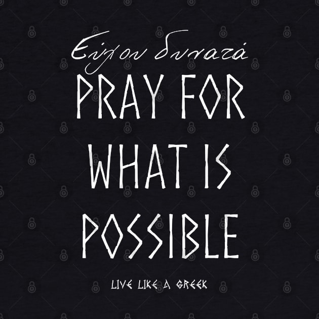 Pray for what is possible and live better life ,apparel hoodie sticker coffee mug gift for everyone by district28